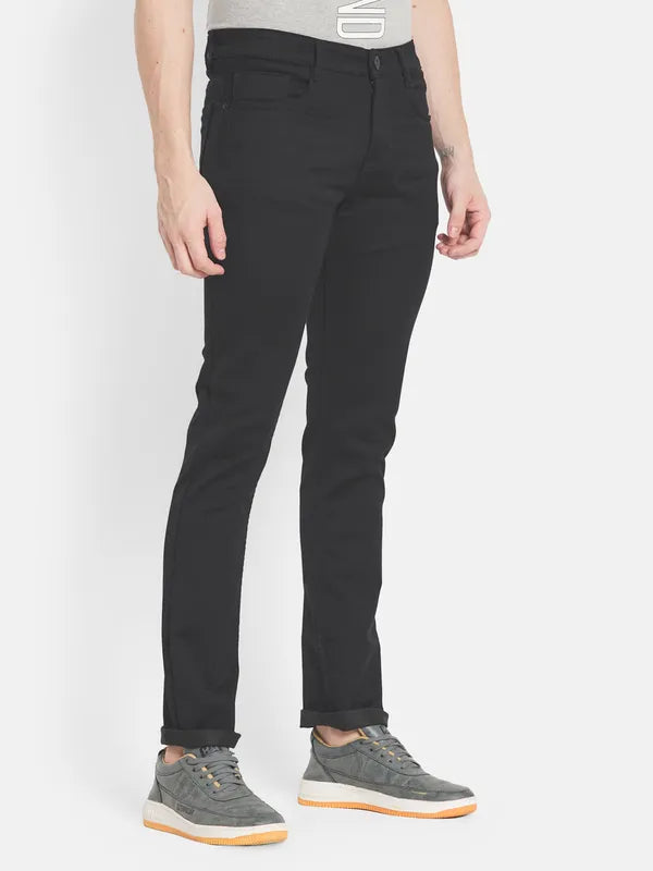 Men Black Slim Fit Stretchable Jeans