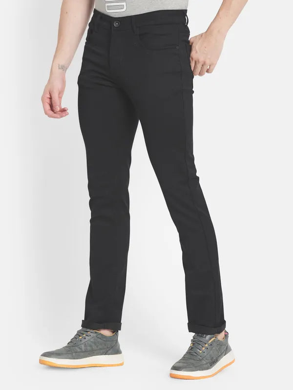 Men Black Slim Fit Stretchable Jeans