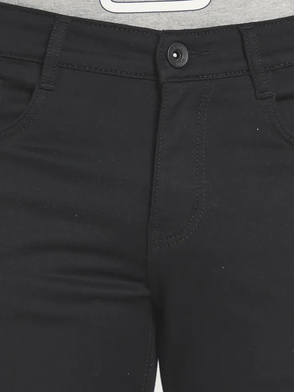 Men Black Slim Fit Stretchable Jeans