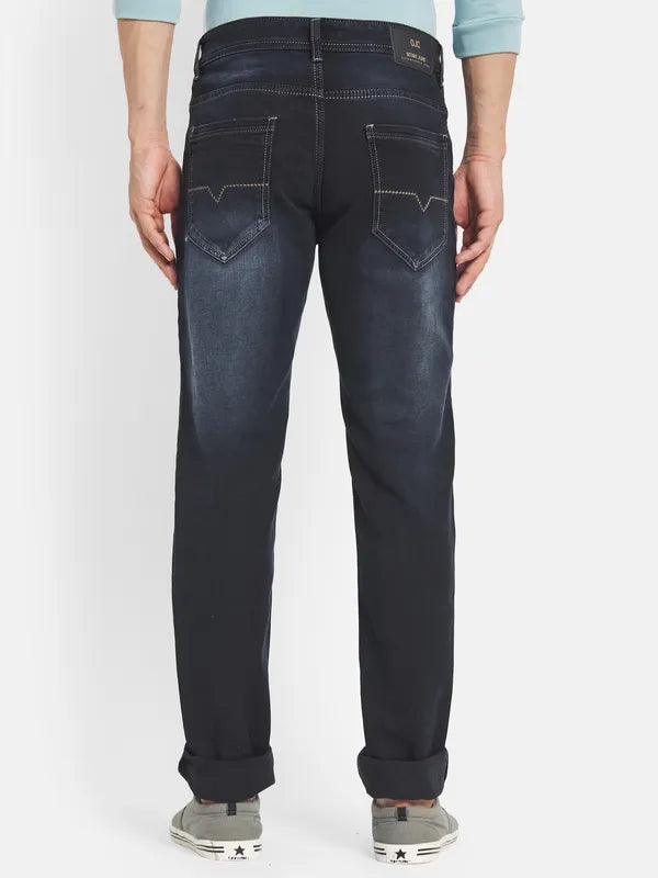 Octave Men Grey Straight Fit Stretchable Jeans