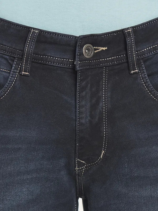 Octave Men Grey Straight Fit Stretchable Jeans