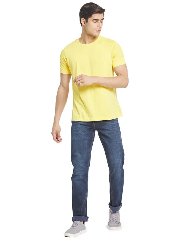 Octave Men Blue Light Fade Cotton Jeans