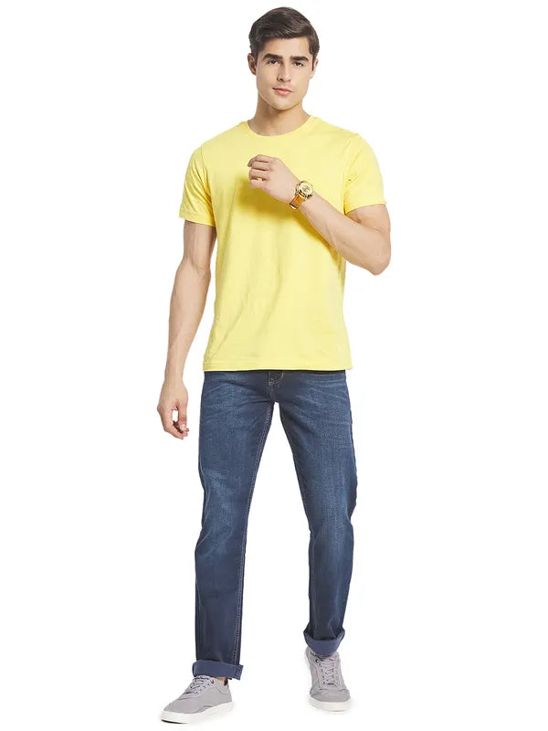 Octave Men Blue Light Fade Cotton Jeans