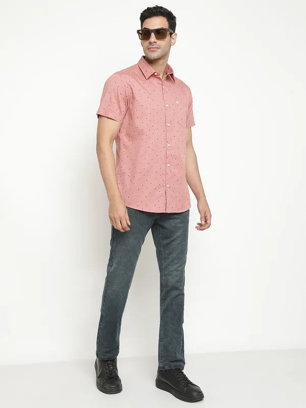 Octave Men Mid-Rise Heavy Faded Medium Shade Stretchable Jeans