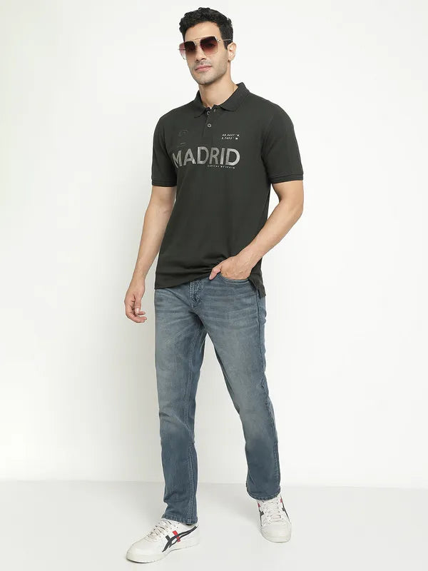 Octave Men Low Distress Heavy Fade Stretchable Cotton Jeans