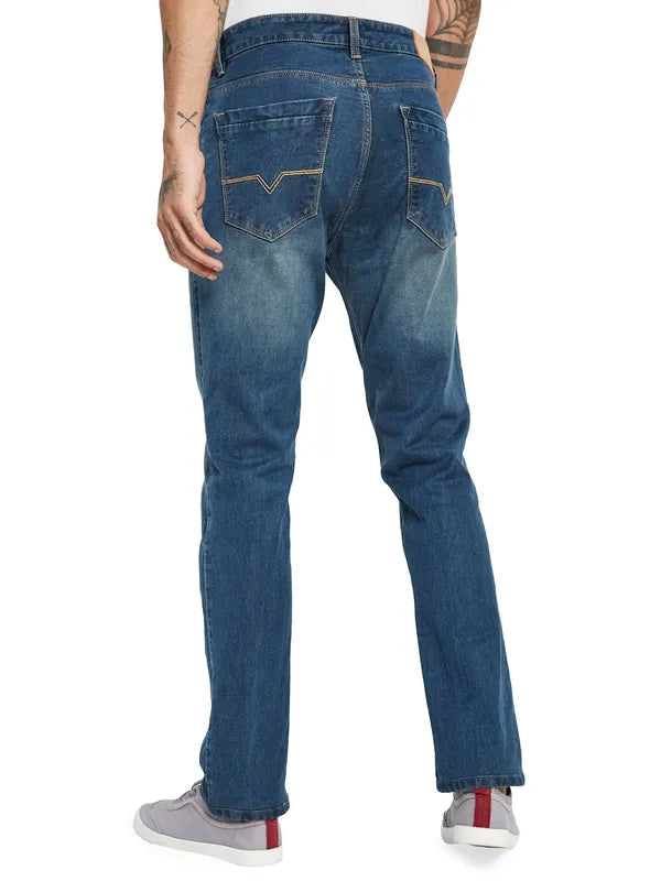 Octave Men Light Fade Clean Look Cotton Jeans