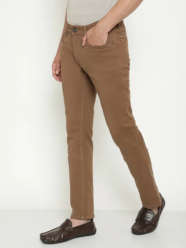 Octave Men Mid-Rise Coloured Shade Stretchable Jeans