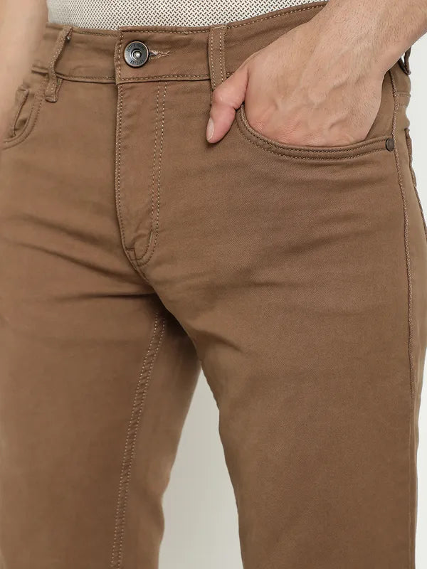 Octave Men Mid-Rise Coloured Shade Stretchable Jeans