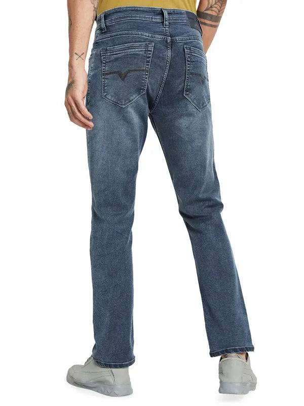Octave Men Light Fade Clean Look Cotton Jeans