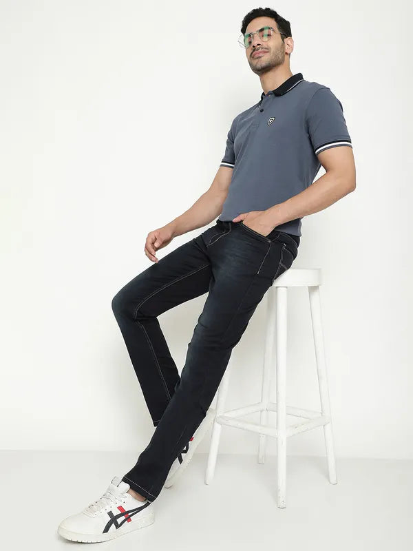 Octave Men Mid-Rise Dark Shade Stretchable Jeans