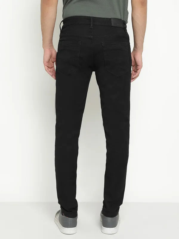 Octave Men Mid-Rise Dark Shade No Fade Clean Look Stretchable Jeans