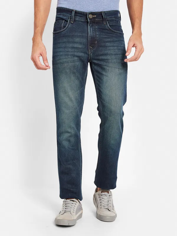 Octave Men Light Fade Clean Look Stretchable Cotton Jeans