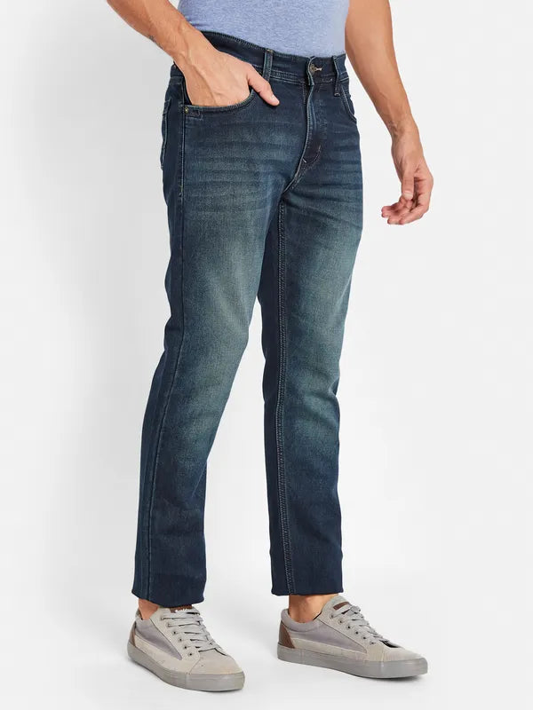 Octave Men Light Fade Clean Look Stretchable Cotton Jeans