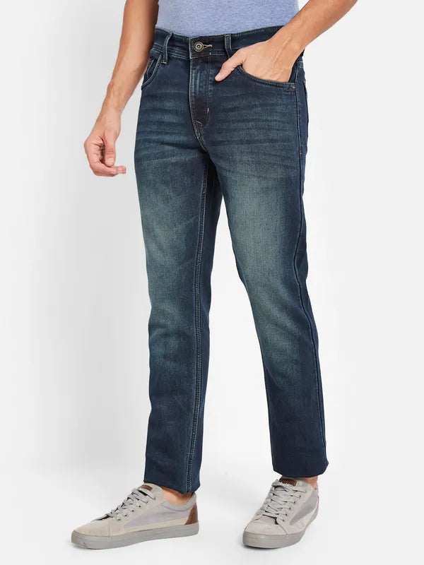 Octave Men Light Fade Clean Look Stretchable Cotton Jeans