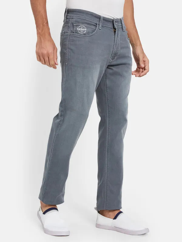 Octave Men Mid-Rise Comfort Stretchable Jeans