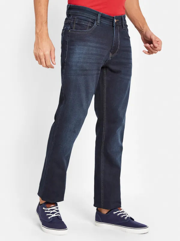 Octave Men Mid-Rise Light Fade Cotton Jeans