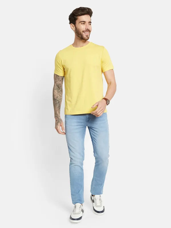 Octave Men Mid-Rise Light Fade Stretchable Jeans