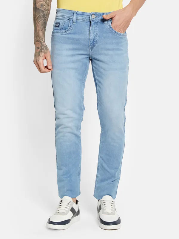 Octave Men Mid-Rise Light Fade Stretchable Jeans
