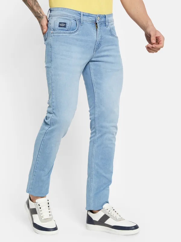 Octave Men Mid-Rise Light Fade Stretchable Jeans