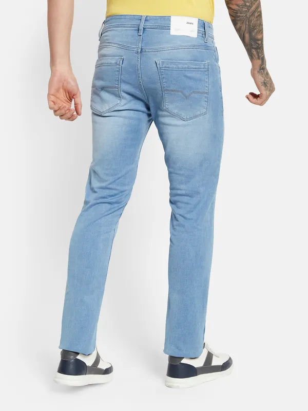 Octave Men Mid-Rise Light Fade Stretchable Jeans