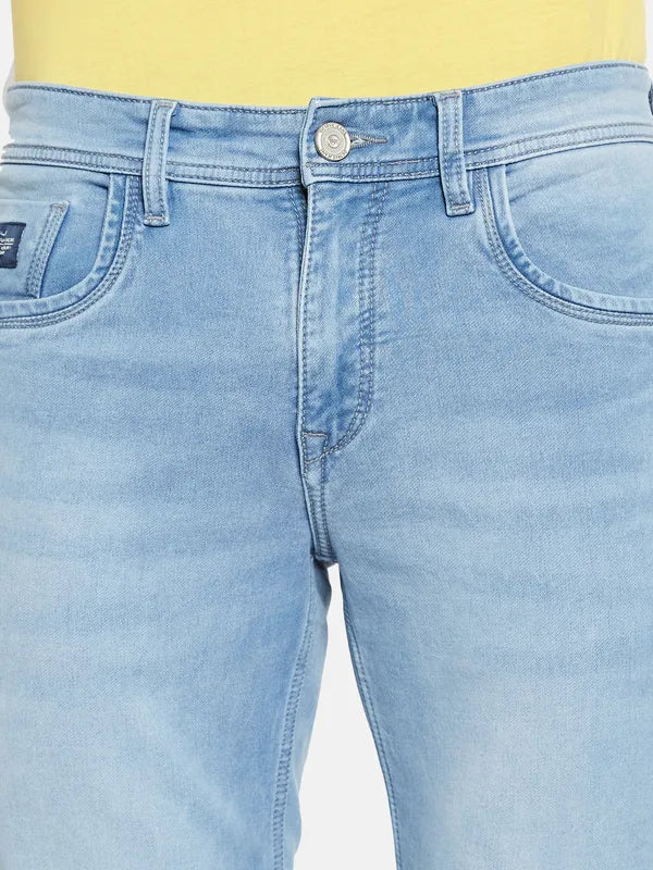 Octave Men Mid-Rise Light Fade Stretchable Jeans