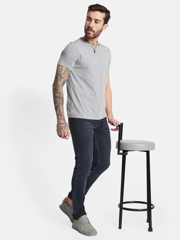 Octave Men Mid-Rise Light Fade Cotton Jeans