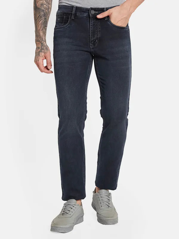 Octave Men Mid-Rise Light Fade Cotton Jeans