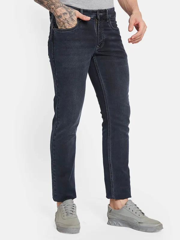 Octave Men Mid-Rise Light Fade Cotton Jeans