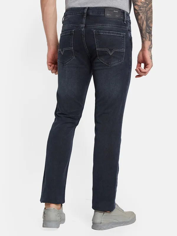 Octave Men Mid-Rise Light Fade Cotton Jeans