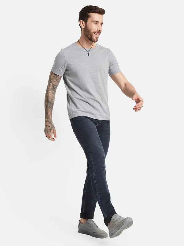 Octave Men Mid-Rise Light Fade Cotton Jeans