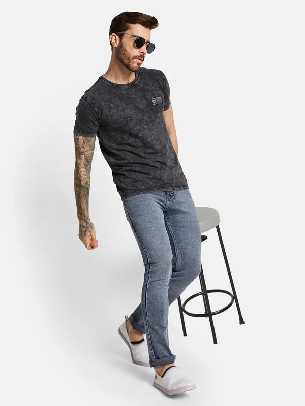 Octave Men Low Distress Heavy Fade Stretchable Jeans