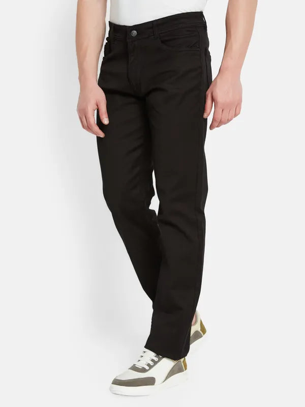 Octave Men Mid-Rise Clean Look Cotton Jeans