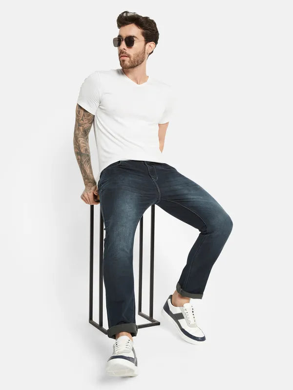 Octave Men Mid-Rise Light Fade Stretchable Jeans