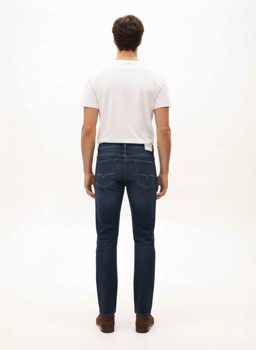 Men Regular Fit Mid-Rise Light Fade Stretchable Jeans