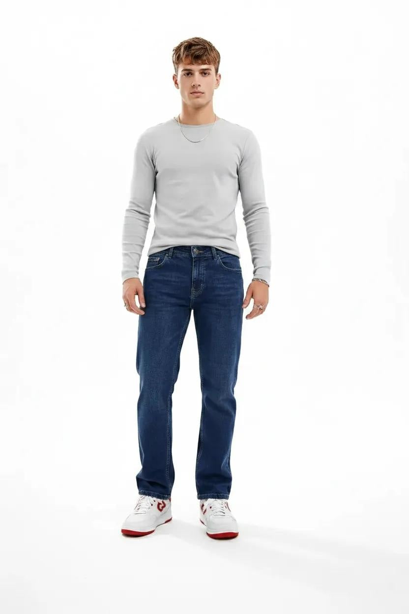 Men Cotton Regular Fit Mid-Rise Stretchable Jeans