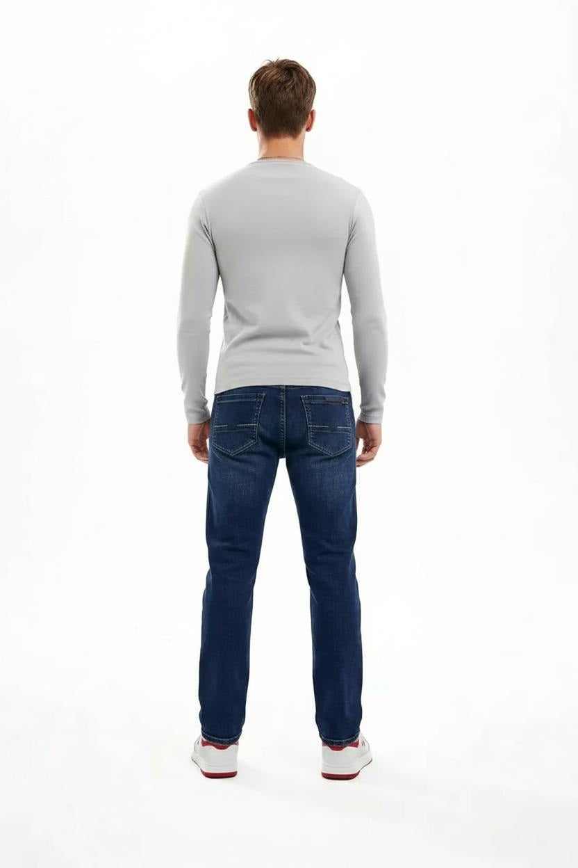 Men Cotton Regular Fit Mid-Rise Stretchable Jeans
