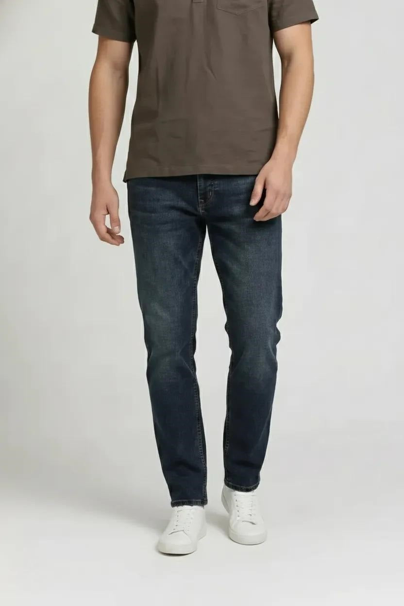 Men Regular Fit Mid-Rise Light Fade Stretchable Jeans