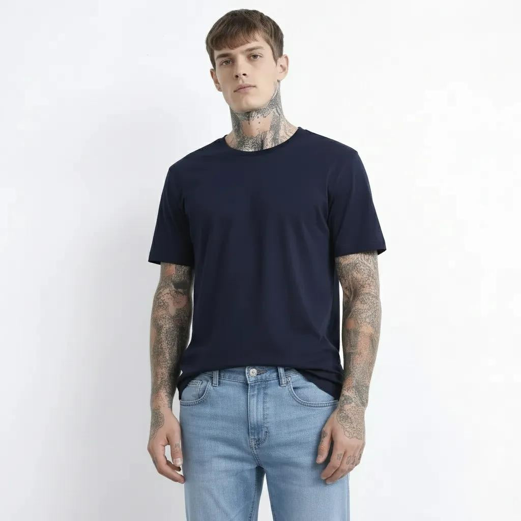 Octave Men Regular Fit Mid-Rise Stretchable Jeans