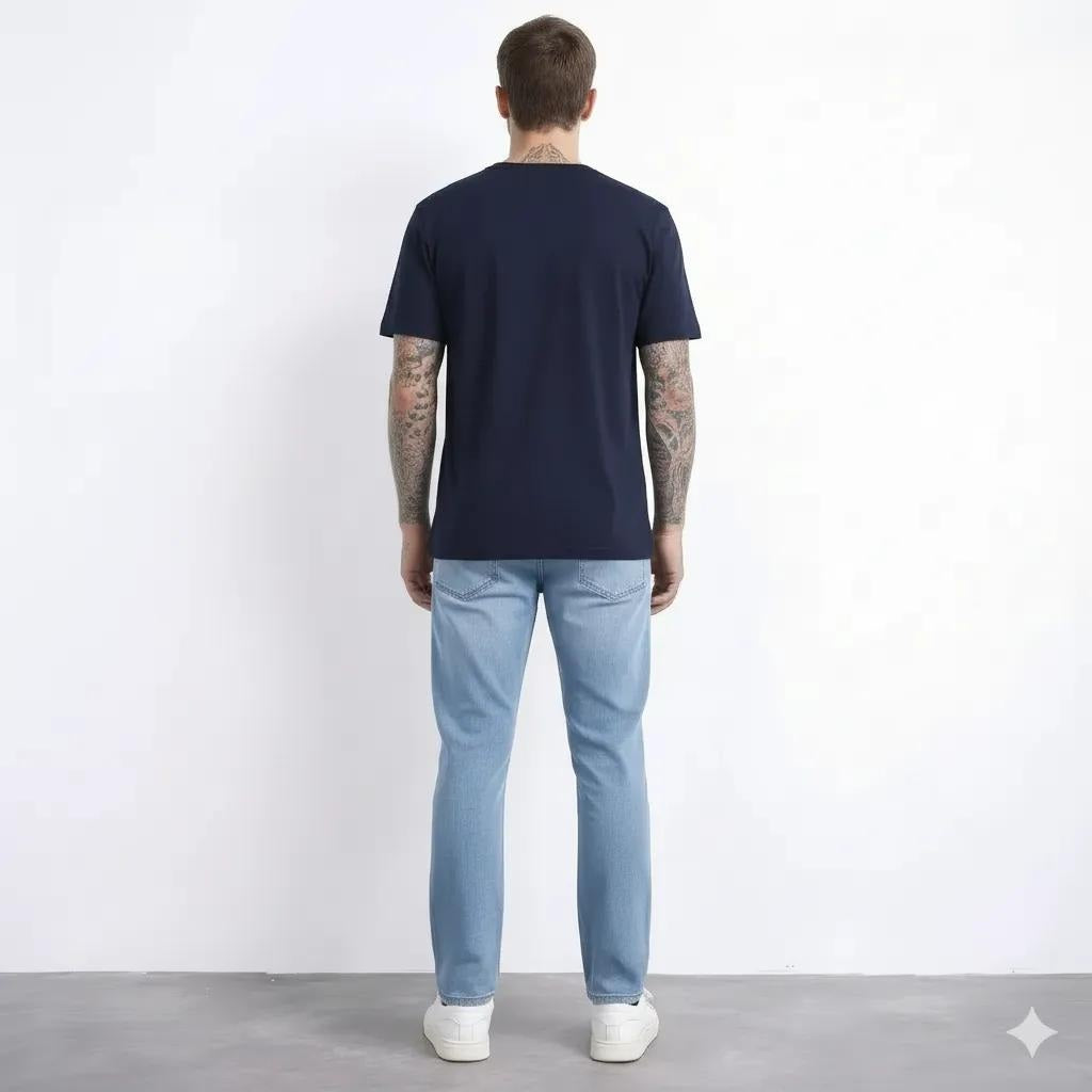 Octave Men Regular Fit Mid-Rise Stretchable Jeans