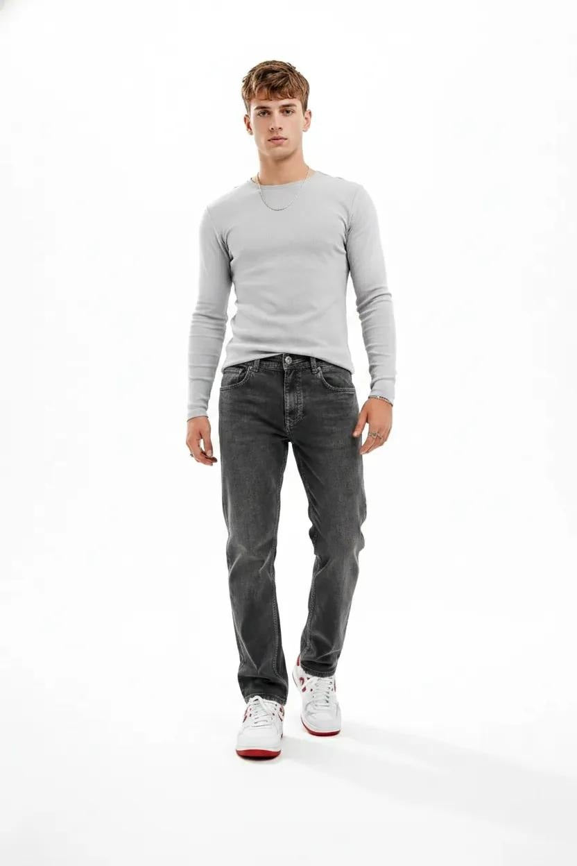 Men Regular Fit Mid-Rise Light Fade Stretchable Jeans