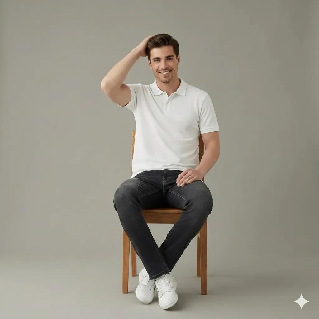 Men Regular Fit Mid-Rise Light Fade Stretchable Jeans