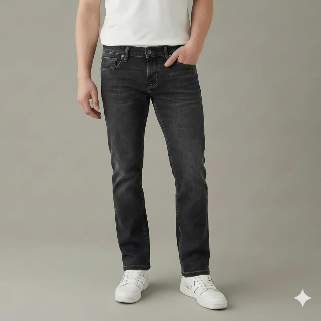 Men Regular Fit Mid-Rise Light Fade Stretchable Jeans
