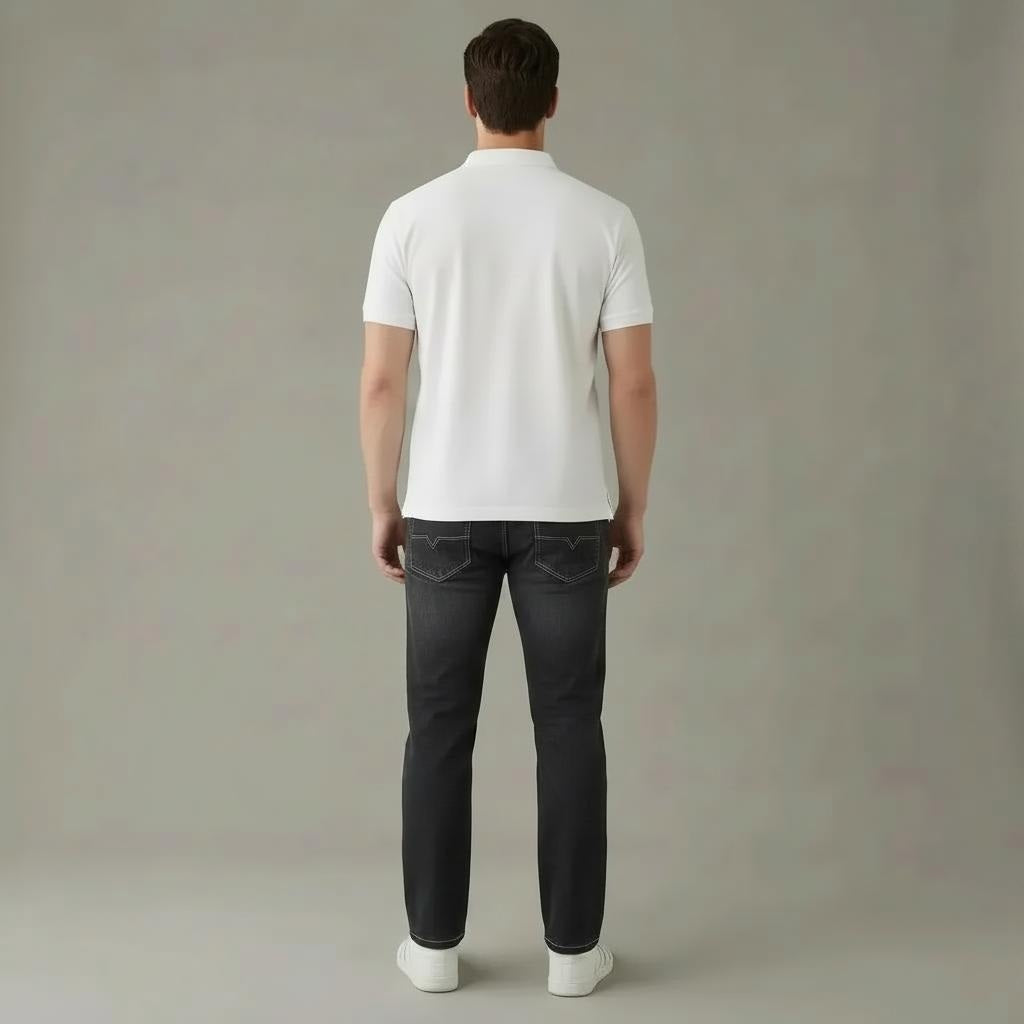 Men Regular Fit Mid-Rise Light Fade Stretchable Jeans
