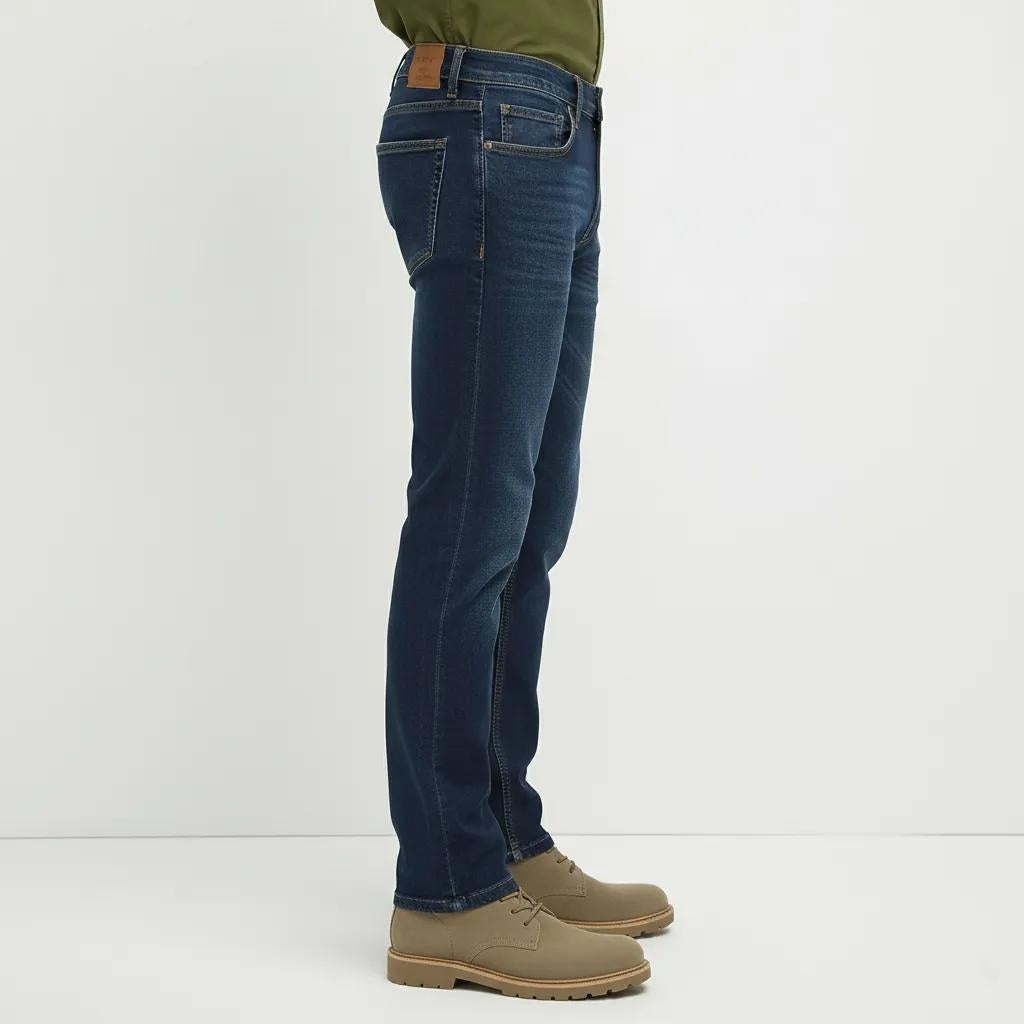 Octave Men Regular Fit Mid-Rise Stretchable Jeans