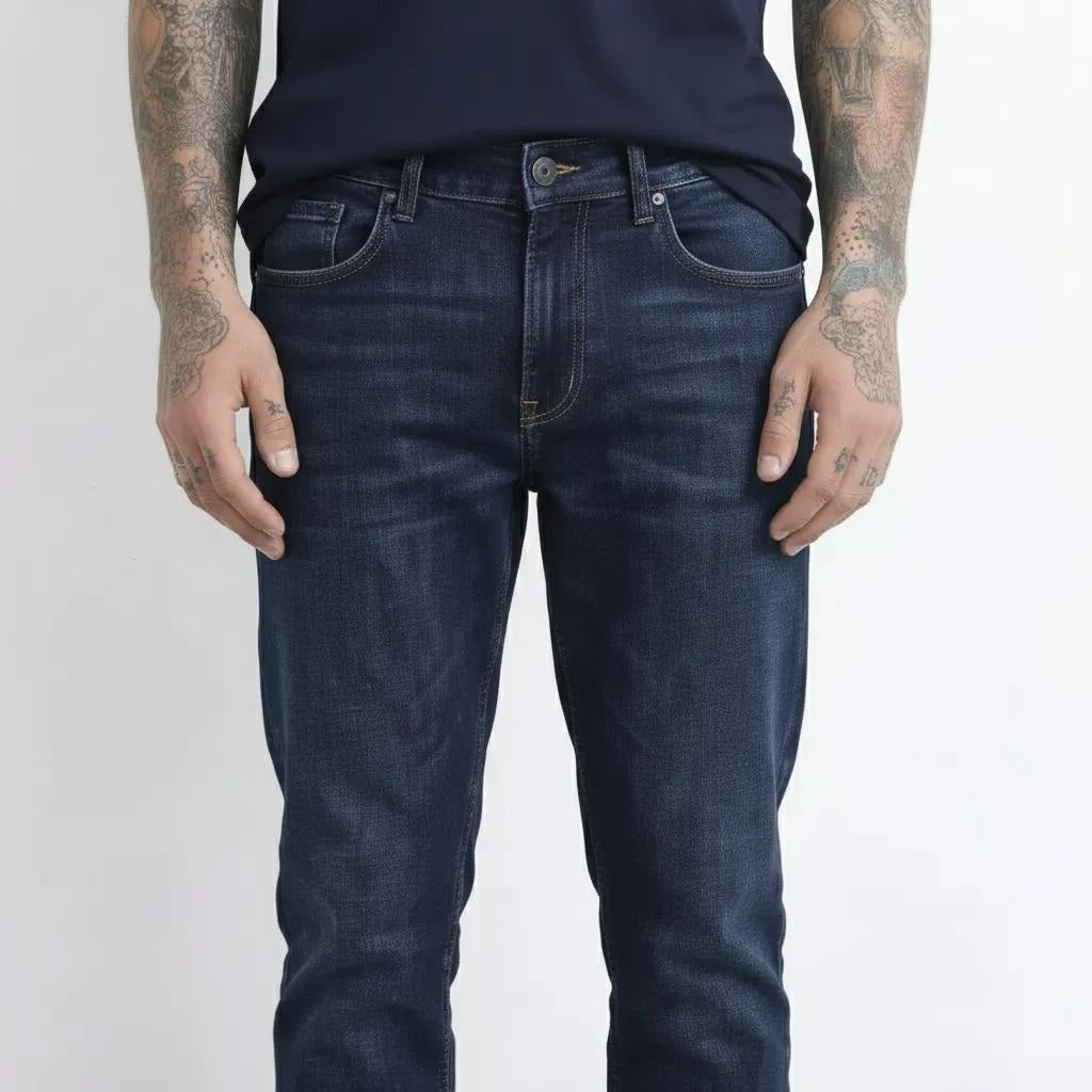 Octave Men Regular Fit Mid-Rise Stretchable Jeans