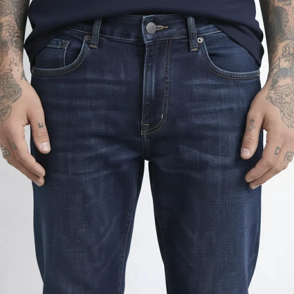 Octave Men Regular Fit Mid-Rise Stretchable Jeans