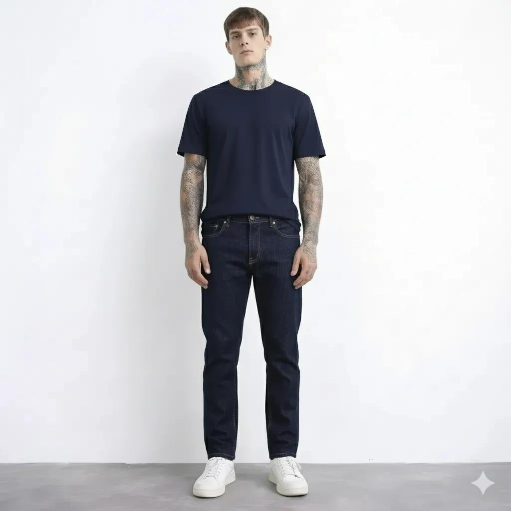 Octave Men Regular Fit Mid-Rise Stretchable Jeans