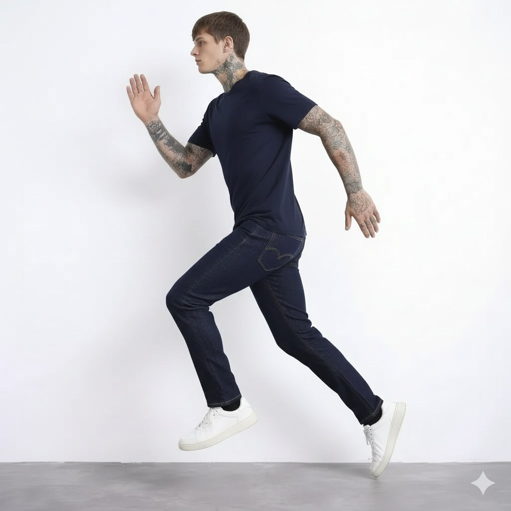Octave Men Regular Fit Mid-Rise Stretchable Jeans