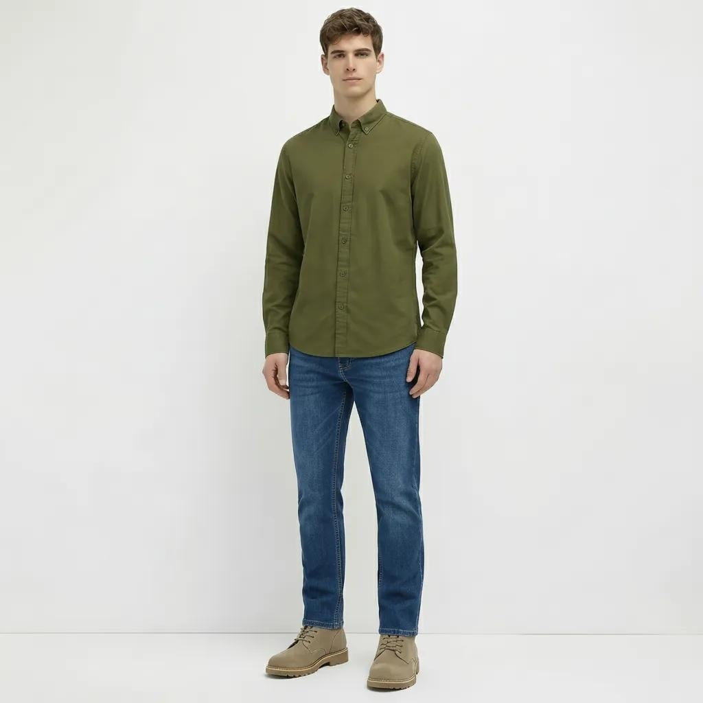 Octave Men Regular Fit Mid-Rise Stretchable Jeans