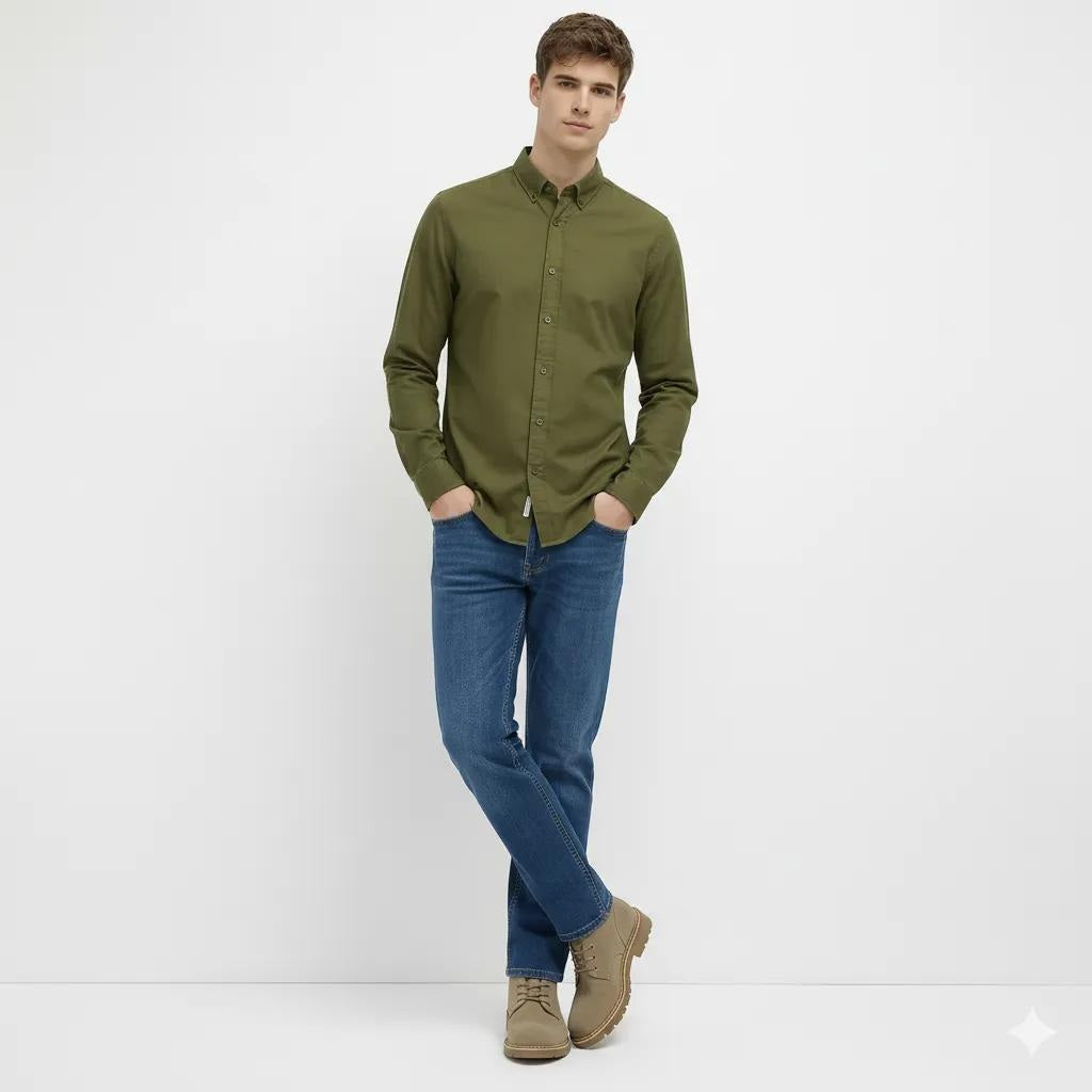 Octave Men Regular Fit Mid-Rise Stretchable Jeans